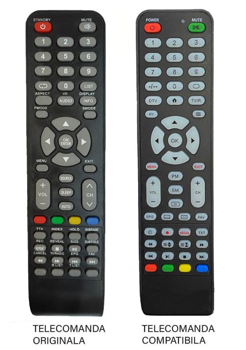 Telecomenzile comercializate sunt compatibile strict cu televizoarele pentru care sunt dedicate : Tv Orion – 1150