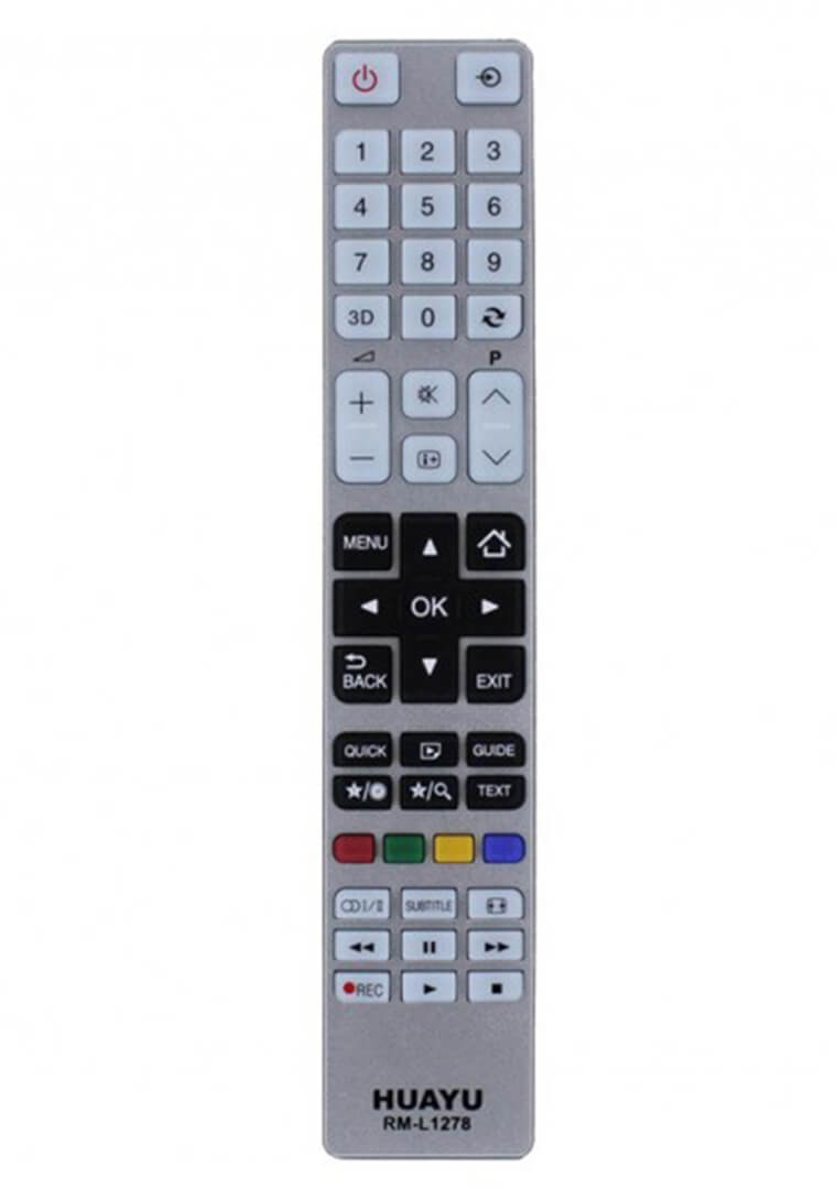 Telecomenzile comercializate sunt compatibile strict cu televizoarele pentru care sunt dedicate: TV Toshiba – RM-L1278 HUAYU;