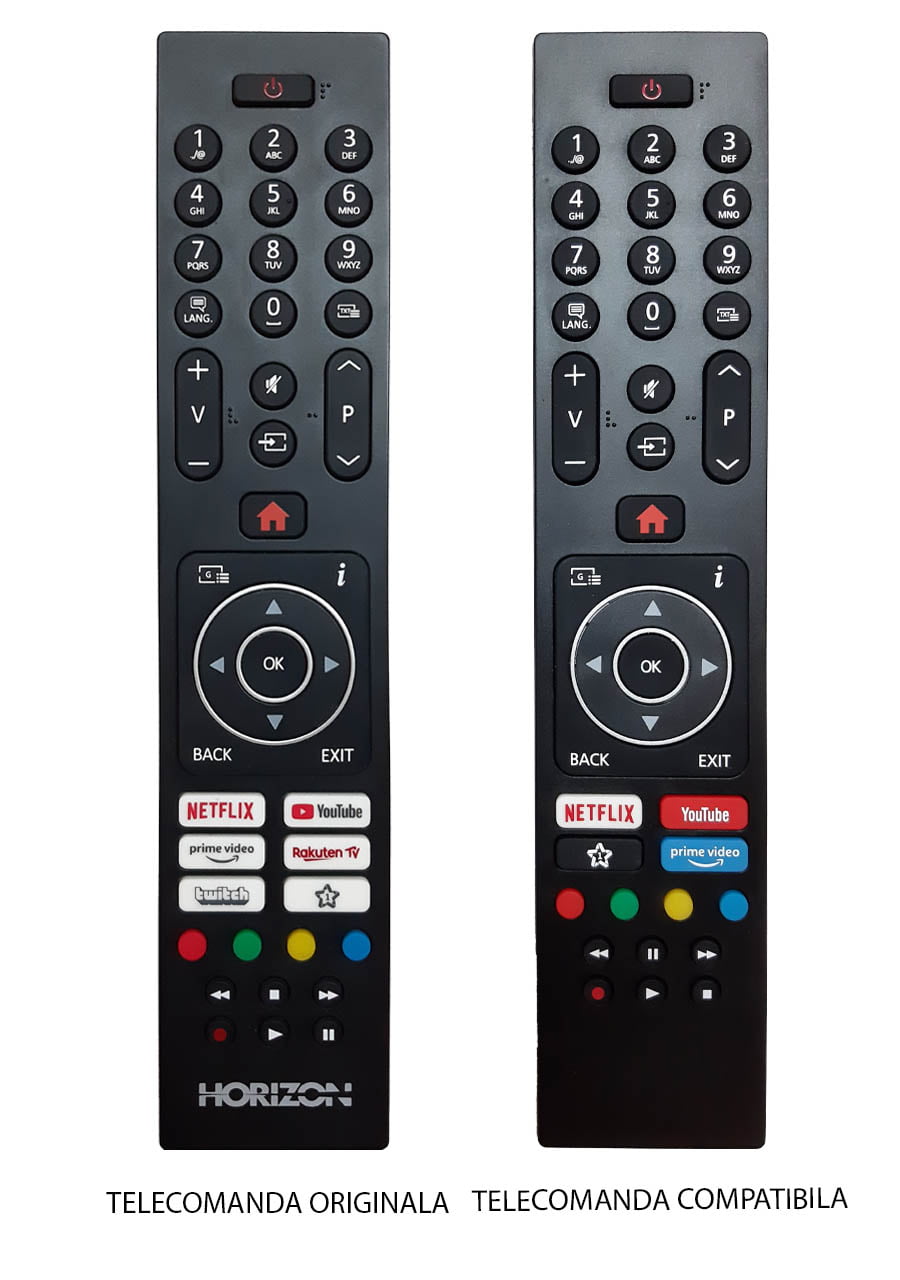 Telecomenzile comercializate sunt compatibile strict cu televizoarele pentru care sunt dedicate:TV Horizon 32HL6330F/B