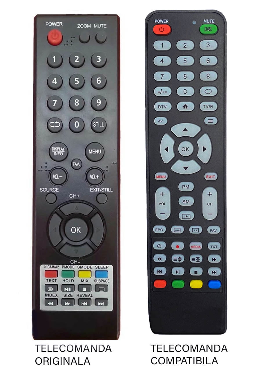 Telecomenzile comercializate sunt compatibile strict cu televizoarele pentru care sunt dedicate: GutSchneid – 32SA200;