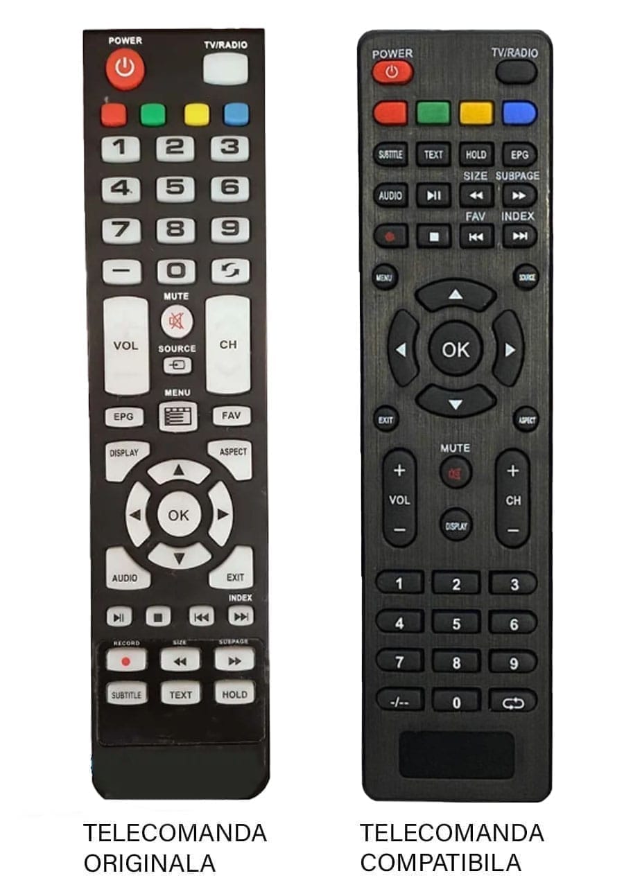 Telecomenzile comercializate sunt compatibile strict cu televizoarele pentru care sunt dedicate : ORIZONT – 32ZT4000;