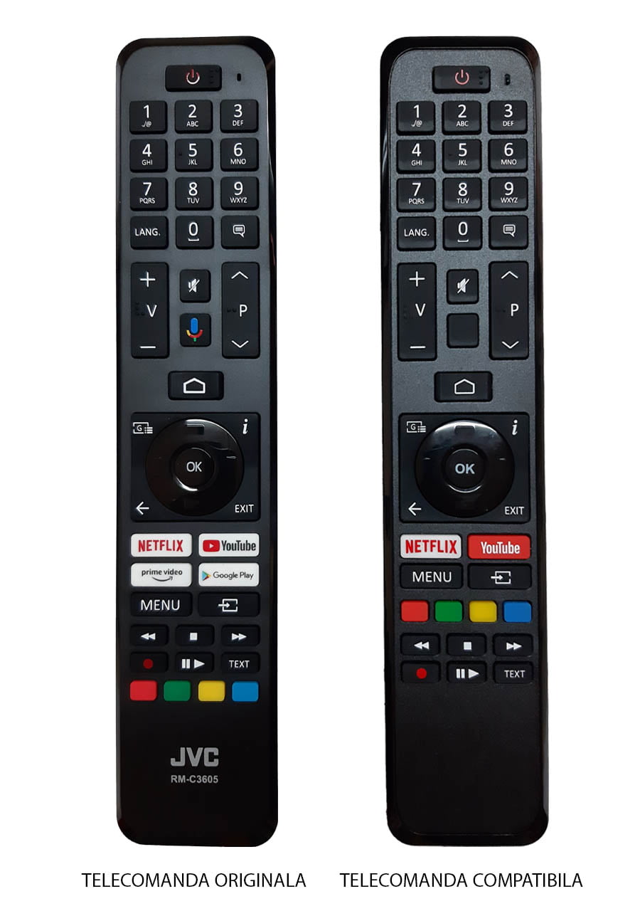 Telecomenzile comercializate sunt compatibile strict cu televizoarele pentru care sunt dedicate: TV JVC / Horizon 