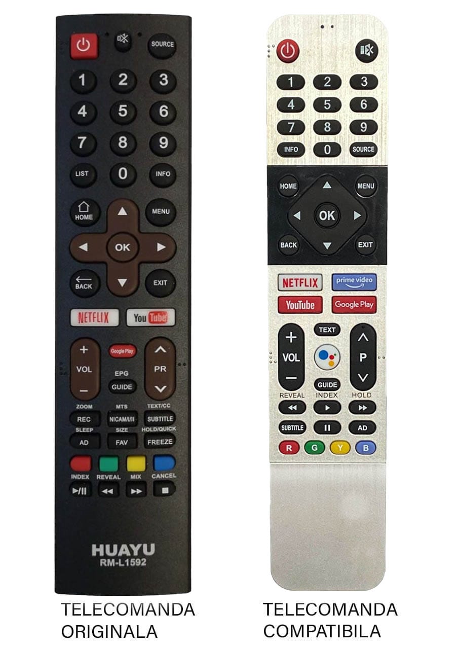Telecomenzile comercializate sunt compatibile strict cu televizoarele pentru care sunt dedicate:Televizor Skyworth RM-L1592.