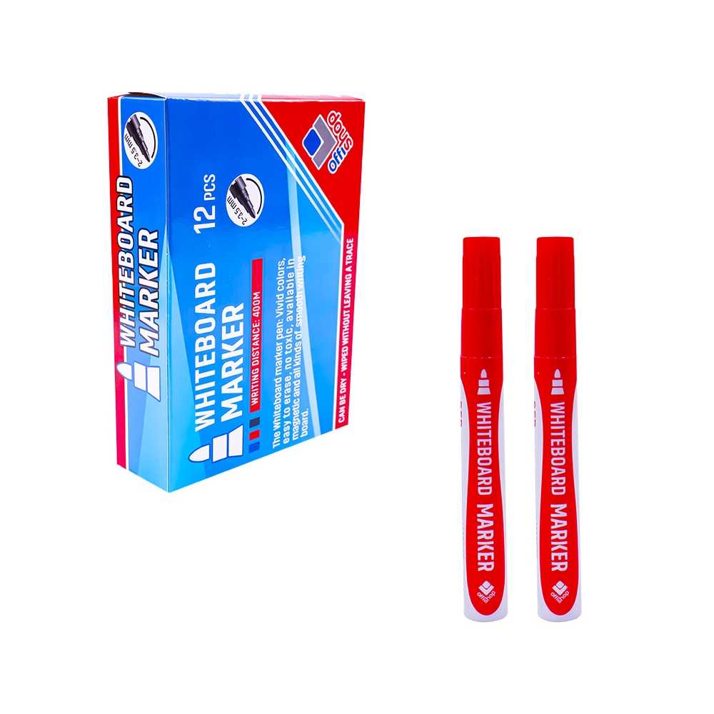 - Varf: rotund cu scriere de 2-3,5 mm;- Material corp: plastic in culoarea scrierii;- Grosime scriere: 2-3,5 mm;- Culoare scriere: rosu;- Scriere pana la 400 m;- Pretul afisat este pentru un marker.