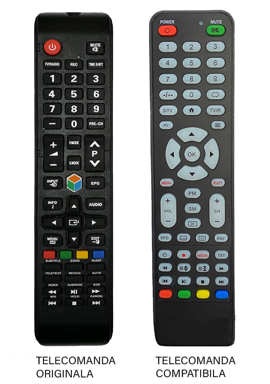 Telecomenzile comercializate sunt compatibile strict cu televizoarele pentru care sunt dedicate : Tv Nei Smart
