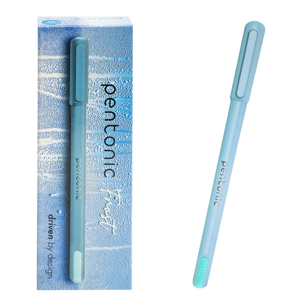 - Setul contine 10 pixuri Pentonic Frost. - Pixul are cerneala cu gel, cu vascozitate ultra scazuta, de culoare albastra; punct de scriere: fin (0.7mm); corp din plastic cu finisaj mat, in culoarea albastra, cu sectiune rotunda; inchidere cu capac ventilat; clema din plastic, pentru atasare. - Pretul afisat este pentru un pix.