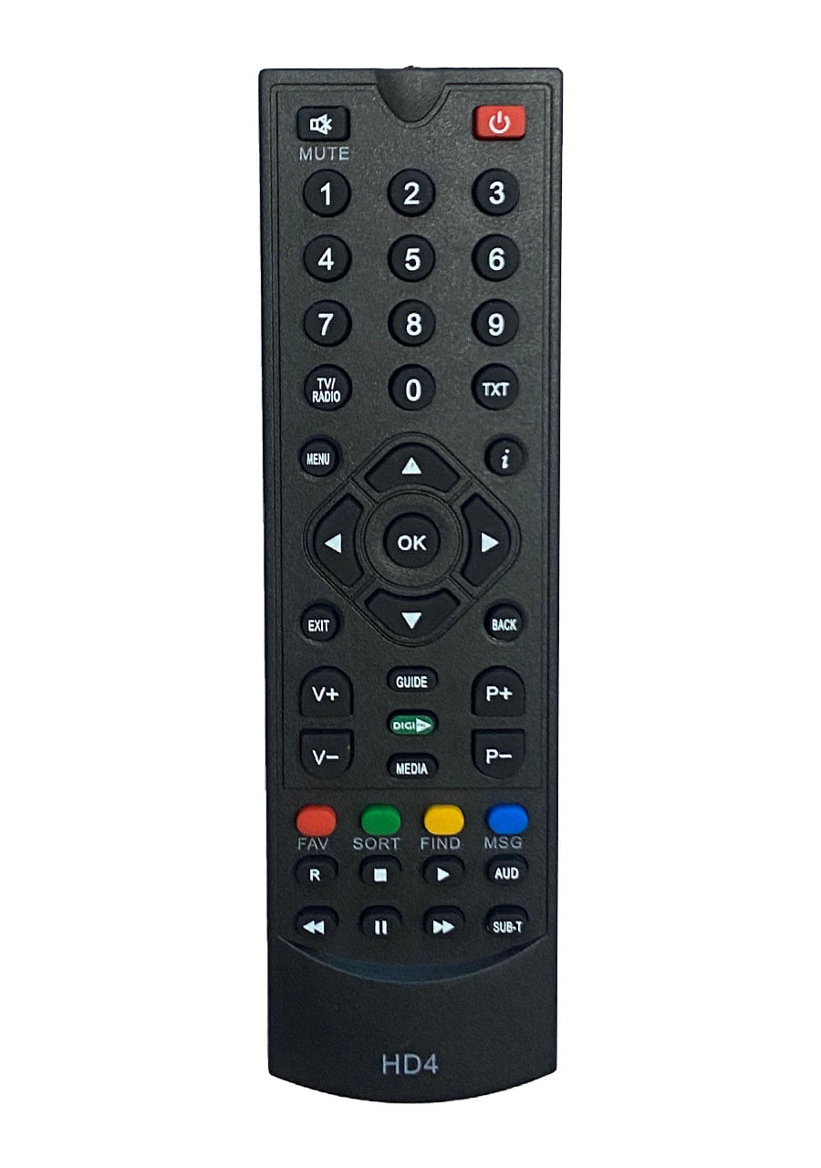 Telecomanda compatibila pentru reciver DIGI  – HD4 buton verde.
