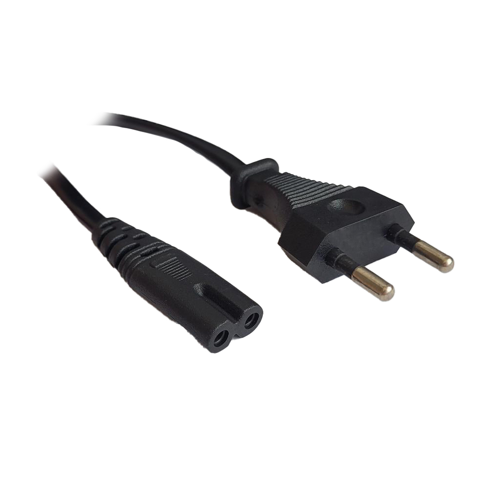 CABLU alimentare Spacer casetofon, 1.8m, intrare Euro plug, iesire C7, 6A, negru, „SPPW-EUPG-C7-6A-1.8”